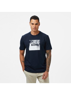 Boss Wheel Erkek Koyu Mavi T-Shirt