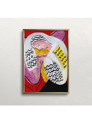 Ninastore Matisse Baskısı | Rüya | Kadın Portresi | Vintage Duvar Sanatı | Renkli Duvar Dekoru | Soyut Sanat