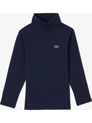 Lacoste Çocuk Bisiklet Yaka Lacivert T-Shirt