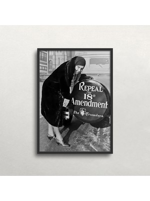 Ninastore Alkollü Içki Yasağının Kaldırılması 18. Değişiklik - Siyah Beyaz Sanat - Vintage Sanat Baskısı