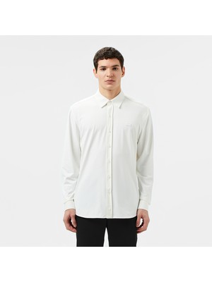 Lacoste Erkek Slim Fit Beyaz Gömlek