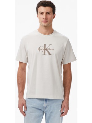 Calvin Klein Hero Monologo Erkek Beyaz T-Shirt