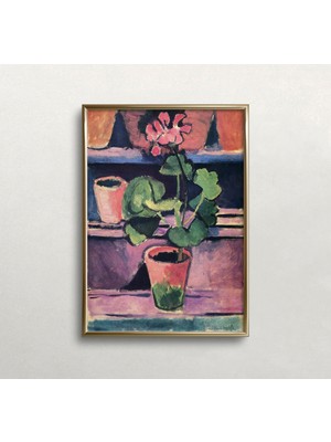 Ninastore Matisse Duvar Sanatı | Sardunyalar | Vintage Duvar Sanatı | Renkli Duvar Sanatı | Matisse Çiçekleri