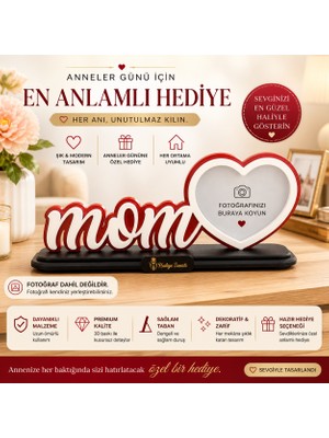 TK Anneler Günü Mom Fotoğraf Çerçevesi – Dekoratif Masaüstü Çerçeve