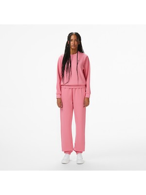 Lacoste Kadın Straight Fit Pembe Eşofman Altı