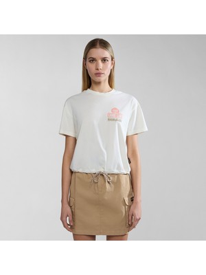 Napapijri S-Howard W Kadın Beyaz T-Shirt