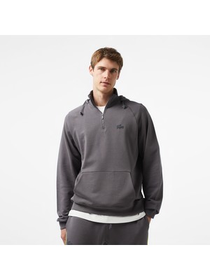 Lacoste x House Of Superstep Erkek Siyah Hoodie