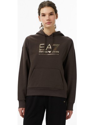 EA7 Emporio Armani Train Visibility Kadın Kahverengi Sweatshirt