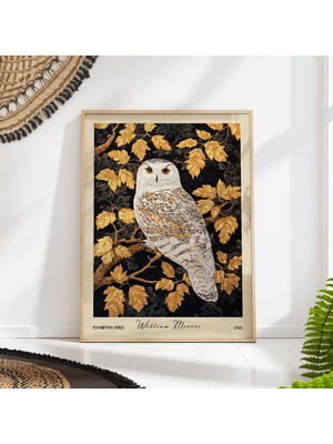 Ninastore William Morris Baykuş Baskısı - Doğadan Ilham Alan Duvar Sanatı