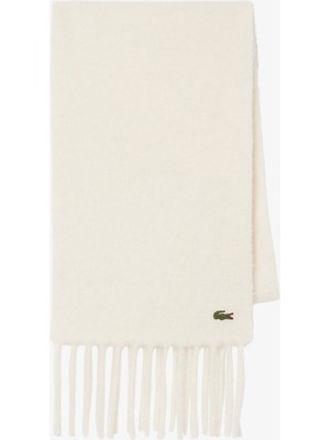 Lacoste Unisex Krem Atkı