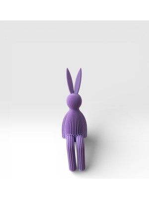 Major Hobi 3D Baskı Dekoratif Tavşan Biblo 16 cm Modern Minimal Tasarım