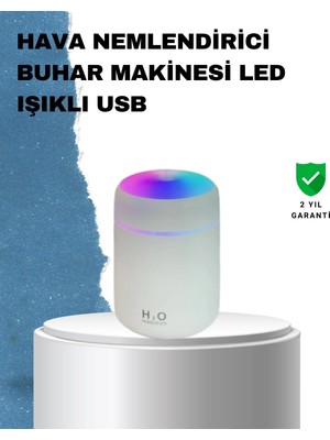 Genel Tedarik Abs Gövdeli 300ML USB Nemlendirici – Beyaz, Gri, Pembe Renk