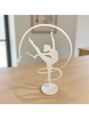 Major Hobi Balerin Figürlü Dekoratif Biblo Modern Minimal Masa Üstü Heykel - 3D Baskı