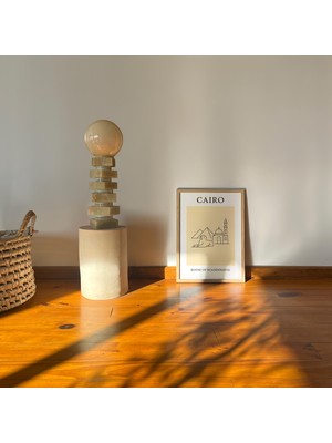 Ninastore Kahire Posteri Iskandinav Minimalist Seyahat Posteri Minimalist Baskı Iskandinav Duvar Sanatı Ev