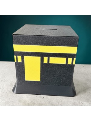 Major Hobi 3D Baskı Kabe Şeklinde Kumbara – Dekoratif Tasarruf Kutusu 10X10X10 cm