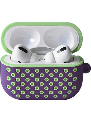 Newface Cosmotex New  Pro 2 (2.nesil) Spor Delikli Kılıf - Lila-Yeşil