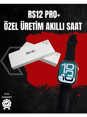 Genel Tedarik RS12 Pro+ Titanyum Kasa Akıllı Saat – Uyku ve Nabız Takibi, Suya Dayanıklı, Bluetooth Arama