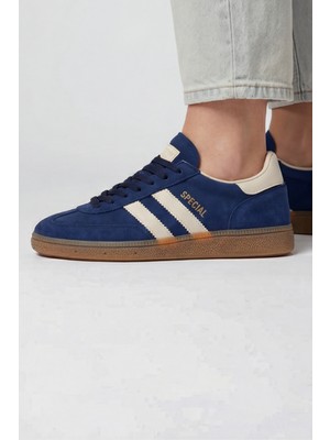 Liarca Timeless Classic Beyaz Lacivert-Bej Premium Konfor & Zamansız Stil Günlük Unisex Sneaker Ayakkabı