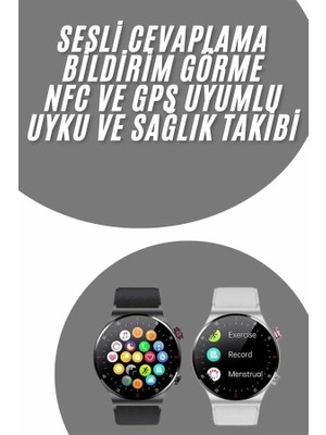 Genel Tedarik Akıllı Saat Uyku ve Sağlık Takibi Nfc Uyumlu Bluetoooth Bağlantılı Android Ios Uyumlu