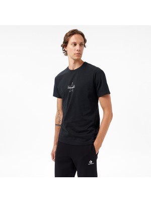 Converse Baskılı Erkek Siyah T-Shirt.blk