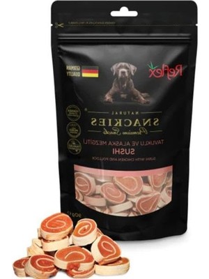 Aesco Snackies Tavuklu Alaska Mezgitli Kurutulmuş Et Köpek Ödülü 90GR