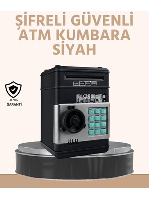 Nemere İthalat Işıklı Sesli Şifreli Atm Görünümlü Kasa Kumbara Nemere Ithalat