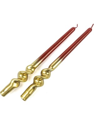 Mikasa Gold Kırmızı 2li Mum 30cm