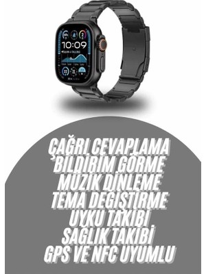 Genel Tedarik Akıllı Saat Arama Konuşma Gps ve Nfc Özelliği 3 Kordonlu Amoled Ekran