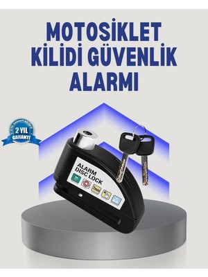 Genel Tedarik Disk Fren Kilidi Alarmlı Anti Hırsızlık Motosiklet Scooter Bisiklet
