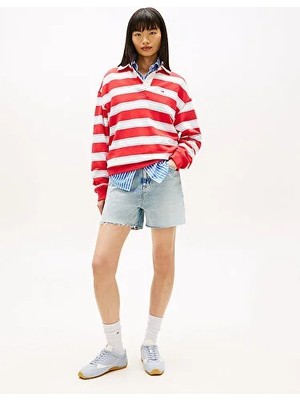 Tommy Hilfiger Kadın Mom Şort