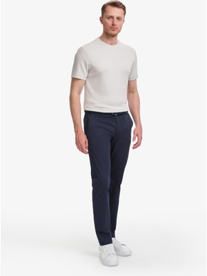 Pierre Cardin Erkek Lacivert Slim Fit Kanvas Pantolon 50321979-VR033