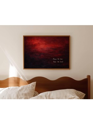 Ninastore "her Zaman Seven, Asla Sevilmeyen" Alıntısı Baskısı - Soyut Rothko Esintili El Çizimi Tablo - Yatak