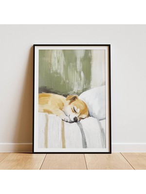 Ninastore Çivava Sanat Baskısı: Huzurlu Köpek Portresi - Ev Dekorasyonu