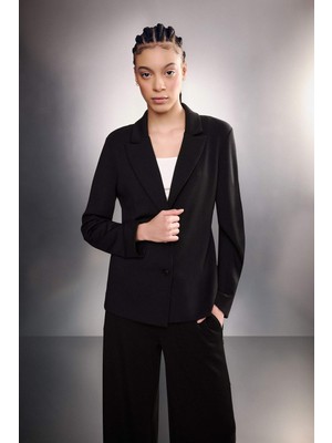 DeFacto Standart Fit Ceket Yaka Blazer Ceket G2228AX26SP