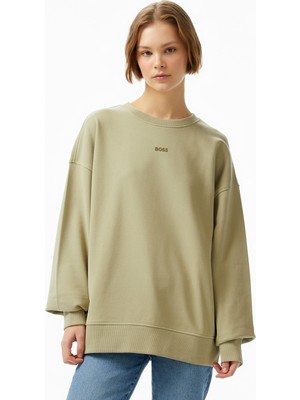 Boss Kadın Bej Sweatshirt
