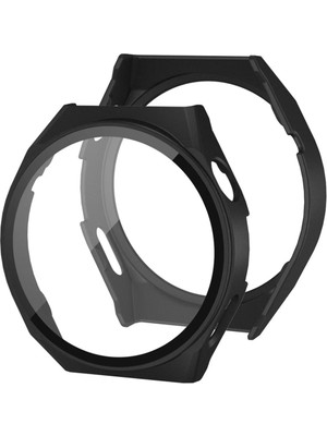 Newface Cosmotex New Huawei Watch Gt2 Pro 46MM Dota Camlı Kasa Ekran Koruyucu - Siyah