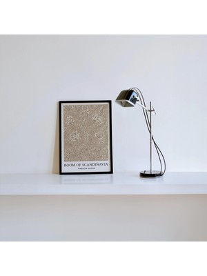 Ninastore Çiçekli Minimalist Kompozisyon Baskı Soyut Sanat Iskandinav Nötr Soyut Duvar Sanatı Baskısı Nötr