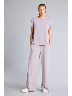DeFacto Wide Leg Geniş Paça Standart Boy Modal Sporcu Pantolon G0754AX26SM