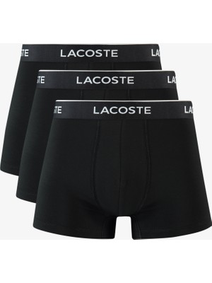 Lacoste Active Erkek 3'lü Siyah Boxer