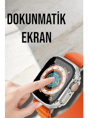 Genel Tedarik Bluetooth Bağlantılı 49MM Dokunmatik Akıllı Saat Sağlık ve Spor Takip Özellikli