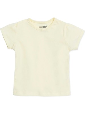 Hellobaby Kız Bebek Tişört Bisiklet Yaka Short Sleeve