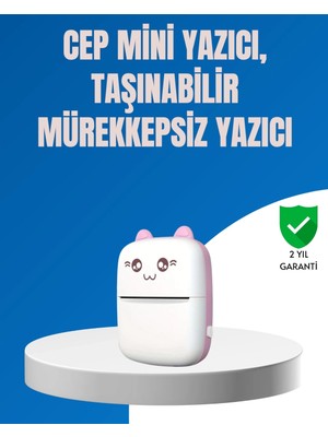 Genel Tedarik Mini Bluetooth Termal Yazıcı 1200MAH Şarjlı Taşınabilir