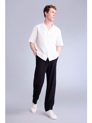DeFacto Beli Bağcıklı Baggy Fit Pantolon H0412AX26SM