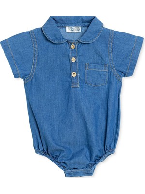 Hellobaby Erkek Bebek Gömlek Body Çıtçıtlı Bebe Yaka Kısa Kol