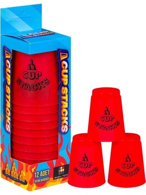 Genel Tedarik Cup Stacks Bardak Oyunu - 2008BŞL  - Stokta Olan Renk Gönderilir