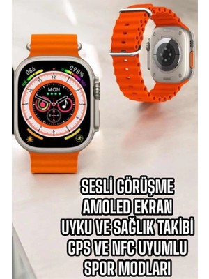 Genel Tedarik Yeni Nesil Akıllı Saat Nabız Ölçer Sağlık Ölçer ve Kalori Ölçer Uyku Takibi Nfc Özelliği