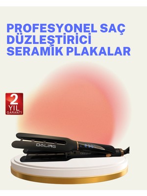 Genel Tedarik Saç Düzleştirici Seramik Plakalı 230C Hızlı Isınma 360° Kablo