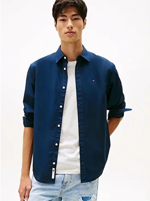 Tommy Hilfiger Erkek Tjm Regular Fit Poplin Gömlek