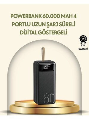 Genel Tedarik Tüm Cihazlarla Uyumlu LED Fenerli 4 Çıkışlı Powerbank