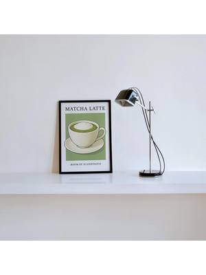 Ninastore Minimalist Matcha Latte Baskılı Kahve Dekoratif Duvar Sanatı Iskandinav Baskılı Kahve Duvar